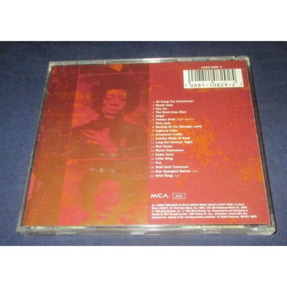 Jimi Hendrix - The Ultimate Experience (CD, 1993, MCA Records) - Picture 3 of 3